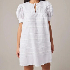 Puff-Sleeve A-Line Mini Dress NWT